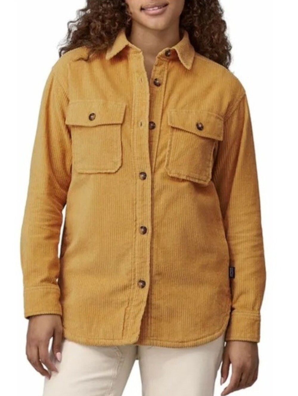 NWT Patagonia Organic Cotton Women's Corduroy Overshirt Jacket Beeswax Large